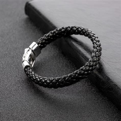 bracelet ysl homme|bracelet homme cuir et argent.